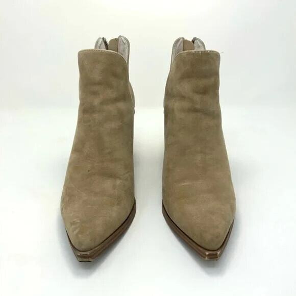 Steve Madden Cedar Tan Suede Women's Ankle Boots - Picture 2 of 5